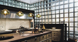 VETROMATTONE ONDULATO TRASPARENTE 19x19x8 cm - 6 pezzi