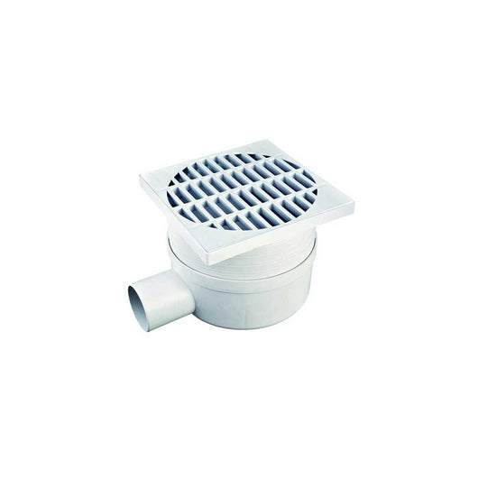 CHIUSINO CON SCARICO LATERALE TELESCOPICO 11,5x11.5 cm - scarico Ø 50 mm