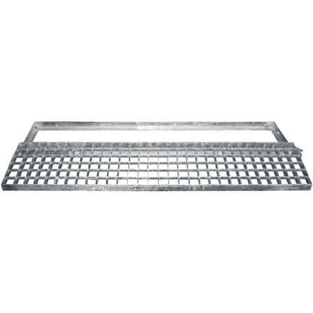 GRIGLIA CON TELAIO RETTANGOLARE 100x15 cm - Carrabile