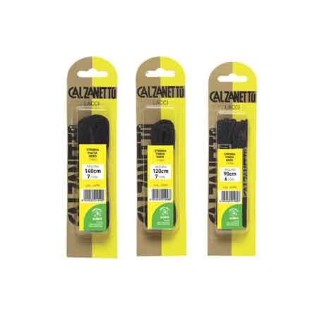 STRINGA 'PROPLANET' CALZANETTO Mod. Tondo, 110 cm, col. Giallo Tabacco - conf. 1 paio - DEISA EBANO