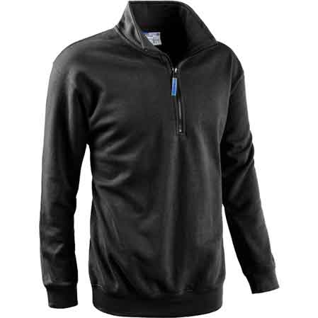 FELPA CON ZIP CORTA ANTRACITE Tg. M