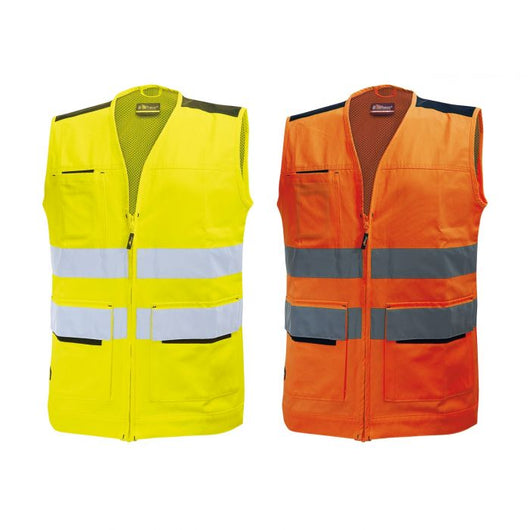GILET ALTA VISIBILITÀ Tg. unica - Col. Giallo - IDEAL STAR