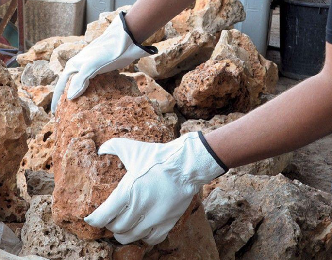 GUANTO FIORE BOVINO/CROSTA Tg. 9 - 12 paia