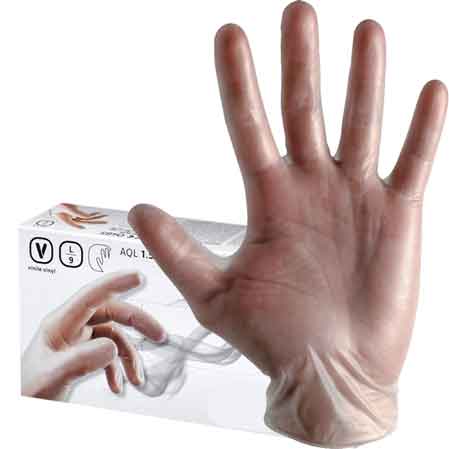 GUANTO MONOUSO IN VINILE Tg. XL - confezione 100 pezzi