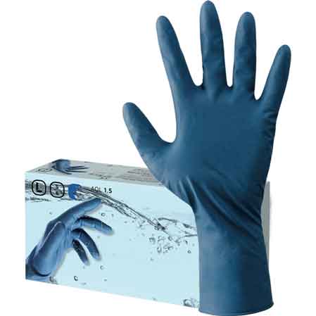 GUANTO MONOUSO IN LATTICE 'PLUS' Tg. XL - confezione 50 pezzi