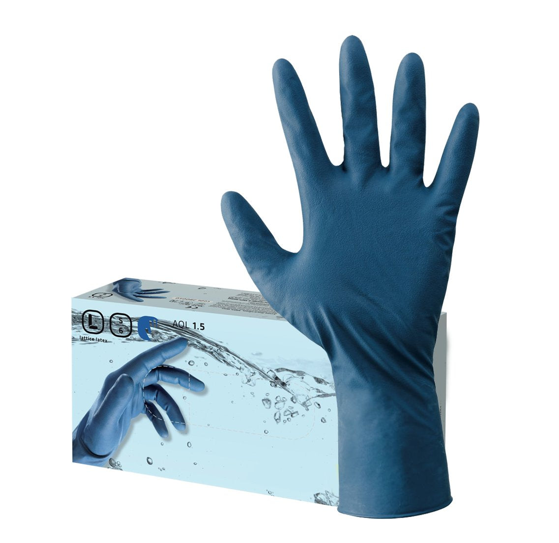 GUANTO MONOUSO IN LATTICE 'PLUS' Tg. XL - confezione 50 pezzi