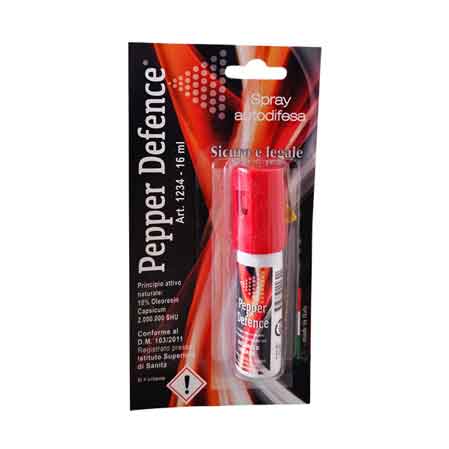SPRAY ANTIAGGRESSIONE 'PEPPER DEFENCE' 16 ml