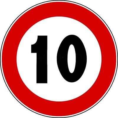 SEGNALE STRADALE FIG. 50 'LIMITE MASSIMO DI VELOCITA'' 30 km/h - Ø 60 cm