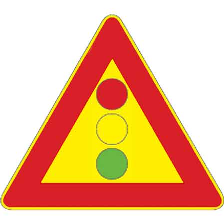 SEGNALE CANTIERE FIG. 404 'SEMAFORO' 90 cm