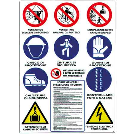 CARTELLO CANTIERE 'SIGNAL GROUP' 70x100 cm