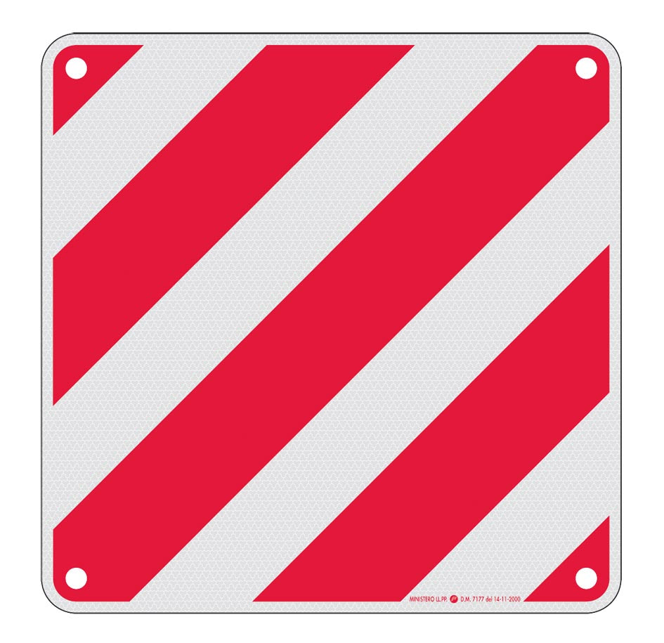 CARTELLO 'CARICHI SPORGENTI' 50x50 cm - 10 pezzi