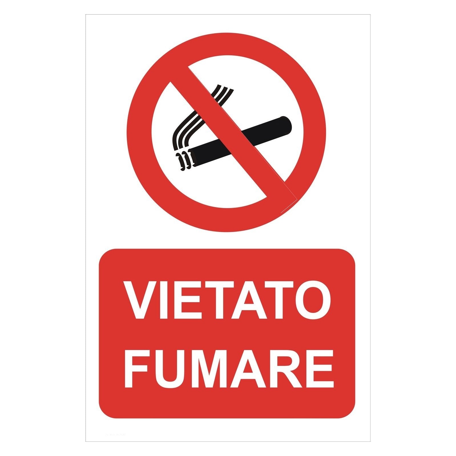 CARTELLO 'VIETATO FUMARE' 20x30 cm - 10 pezzi