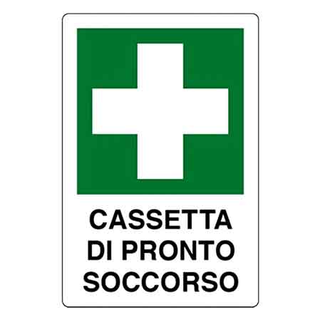 CARTELLO 'PRONTO SOCCORSO  20x30 cm - 10 pezzi
