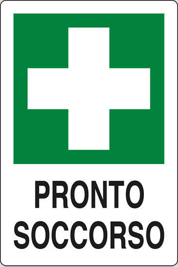 CARTELLO 'PRONTO SOCCORSO  20x30 cm - 10 pezzi