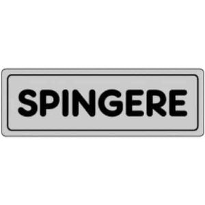 ETICHETTA 'SPINGERE' 15x5 cm - 10 pezzi