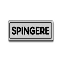 ETICHETTA 'SPINGERE' 15x5 cm - 10 pezzi