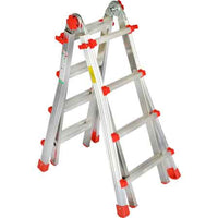 SCALA MULTIUSO 'SQUADRA PIU'' 4+4 gradini - MARCHETTI