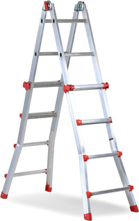 SCALA MULTIUSO 'SQUADRA PIU'' 5+5 gradini - MARCHETTI