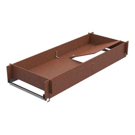 PIANO DI LAVORO PER TRABATTELLO 'GRIM' 165 x 60 cm - C/botola - MARCHETTI