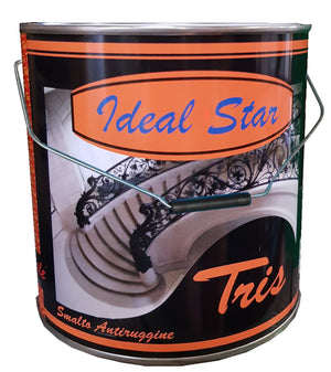 SMALTO ANTIRUGGINE IN SECCHIO 'TRIS' IDEAL STAR 2,5 lt - Bianco - IDEAL STAR