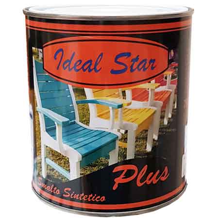 SMALTINO 'PLUS' IDEAL STAR 0,125 lt - Nero lucido - IDEAL STAR