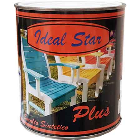 SMALTO 'PLUS' IDEAL STAR 0,750 lt - Verde vagone - IDEAL STAR