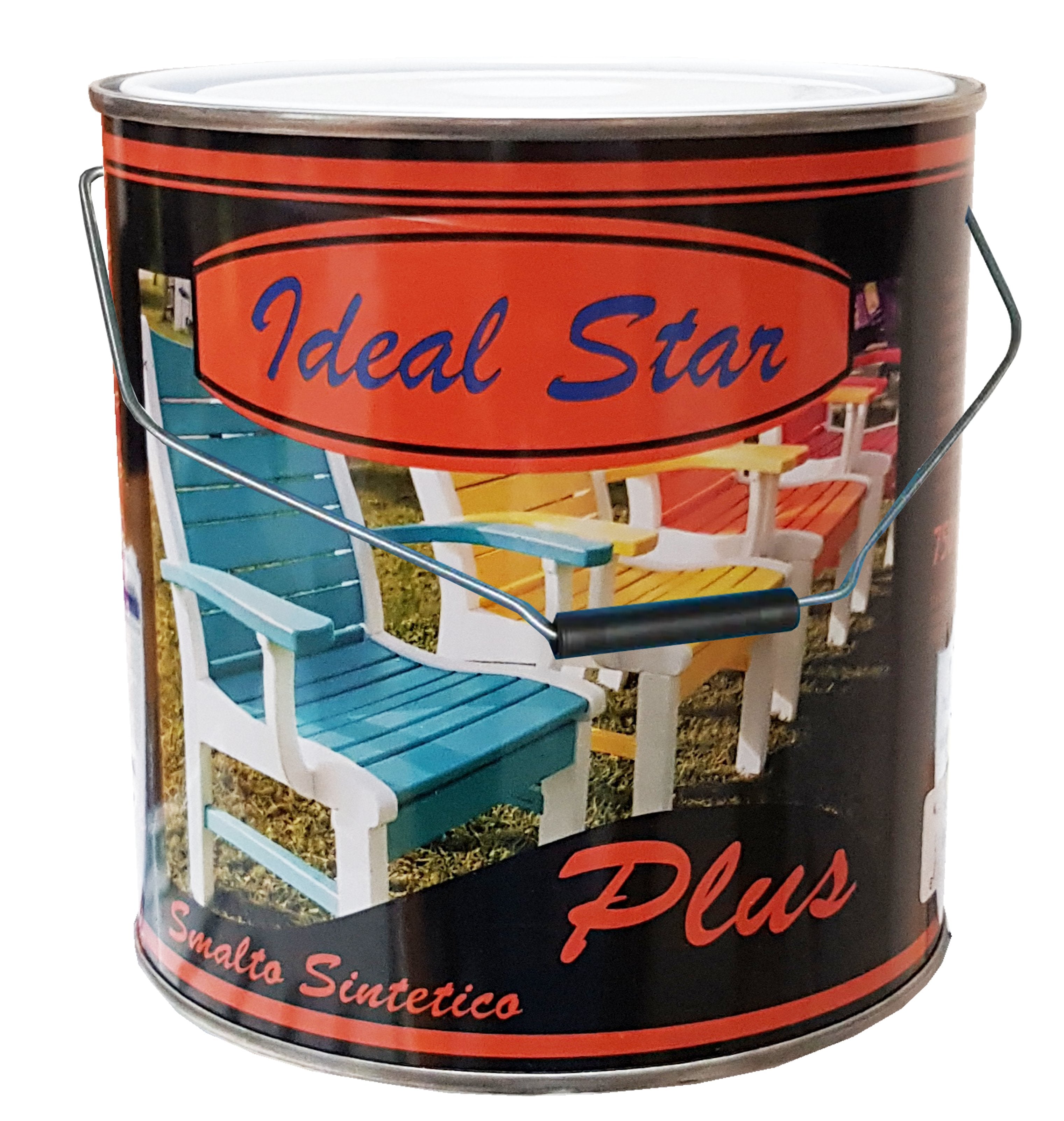 SMALTO IN SECCHIO 'PLUS' IDEAL STAR 2,5 lt - Bianco Opaco - IDEAL STAR