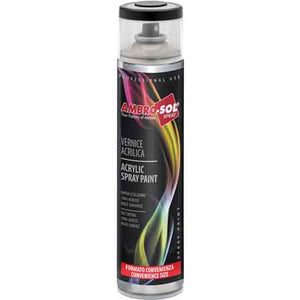 BOMBOLETTA SPRAY ACRILICO UNIVERSALE 600 ML Nero opaco RAL 9005 - 6 pezzi- AMBROSOL