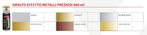 BOMBOLETTA SPRAY METALLI PREZIOSI 400 ml - Effetto oro antico - 6 pezzi- AMBROSOL