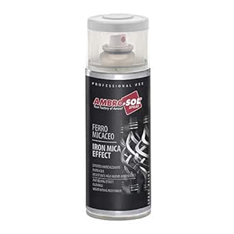 BOMBOLETTA SPRAY FERROMICACEO 400 ml - Grigio chiaro - 6 pezzi- AMBROSOL