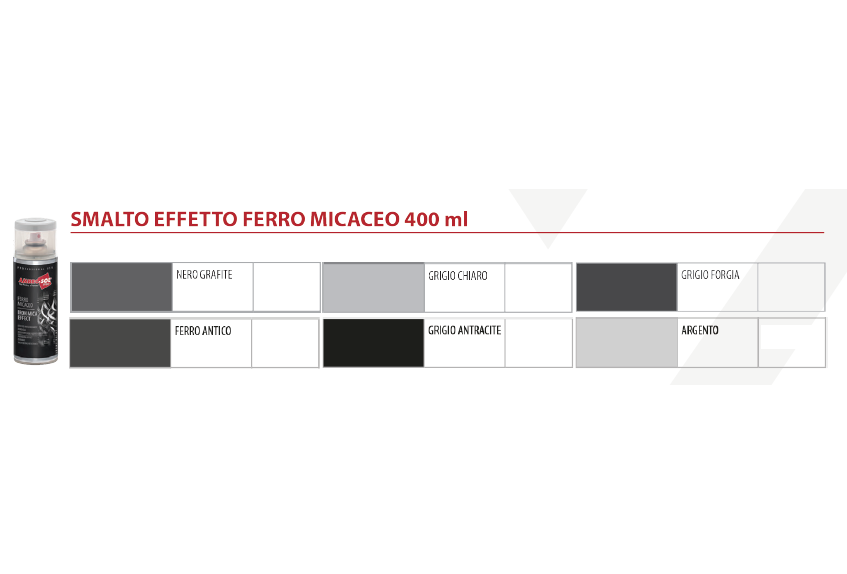BOMBOLETTA SPRAY FERROMICACEO 400 ml - Grigio chiaro - 6 pezzi- AMBROSOL