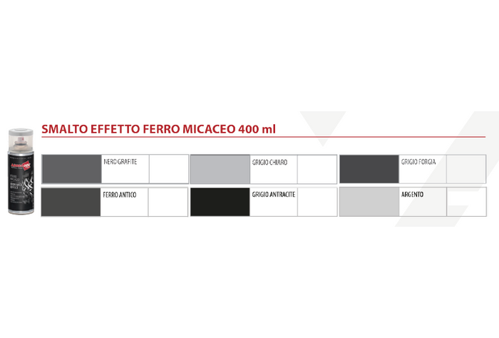 BOMBOLETTA SPRAY FERROMICACEO 400 ml - Grigio chiaro - 6 pezzi- AMBROSOL