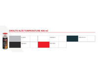 SMALTO SPRAY ALTE TEMPERATURE 400 ml - Rosso freni - 6 pezzi- AMBROSOL