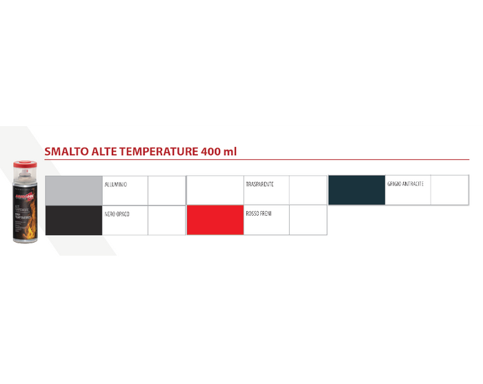SMALTO SPRAY ALTE TEMPERATURE 400 ml - Grigio antracite - 6 pezzi- AMBROSOL