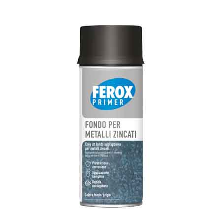 BOMBOLETTA PRIMER PER METALLI ZINCATI 'FEROX' 400 ml - AREXONS