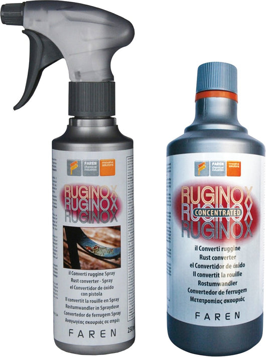 CONVERTITORE DI RUGGINE 'RUGGINOX' 250 ml - spray - FAREN
