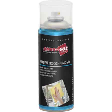 PULITORE VETRI E SCHERMI SCHIUMOSO AMBROSOL 400 ml - AMBROSOL