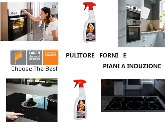 PULITORE VETRO PER CAMINETTI 'FIREGLASS' 750 ml - FAREN