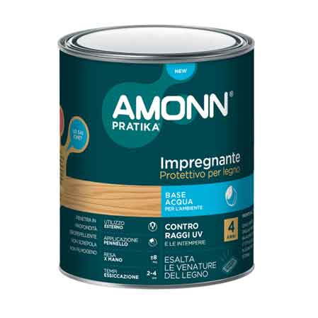 IMPREGNANTE ALL'ACQUA AMONN 0,75 lt - Trasparente - AMONN