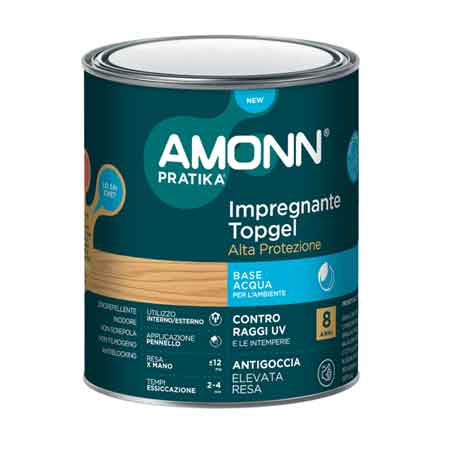IMPREGNANTE ALL'ACQUA 'TOP GEL' AMONN 0,75 lt - Trasparente - AMONN
