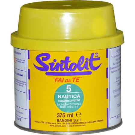 STUCCO PER NAUTICA 'VETRIFICATO' 375 ml - SINTOLIT