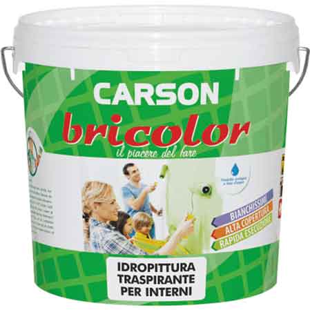 IDROPITTURA TRASPIRANTE 'BRICOLOR' 5 lt - CARSON
