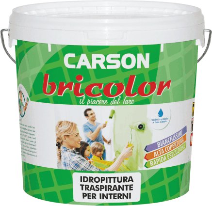 IDROPITTURA TRASPIRANTE 'BRICOLOR'  14 lt - CARSON