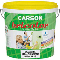 IDROPITTURA LAVABILE BIANCHISSIMO 'BRICOLOR' 14 lt - CARSON