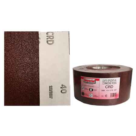 CARTA ABRASIVA 'CRD' Grana 150 - rotolo mm 115x100 mt - 100 metrilineari- IMPERIAL ABRASIVI
