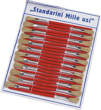 PENNELLI STANDARINI SU CARTELLA n° 1 - 24 pezzi - PENNELLIFICIO PARTENOPEO