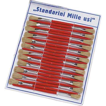 PENNELLI STANDARINI SU CARTELLA n° 2 - 24 pezzi - PENNELLIFICIO PARTENOPEO