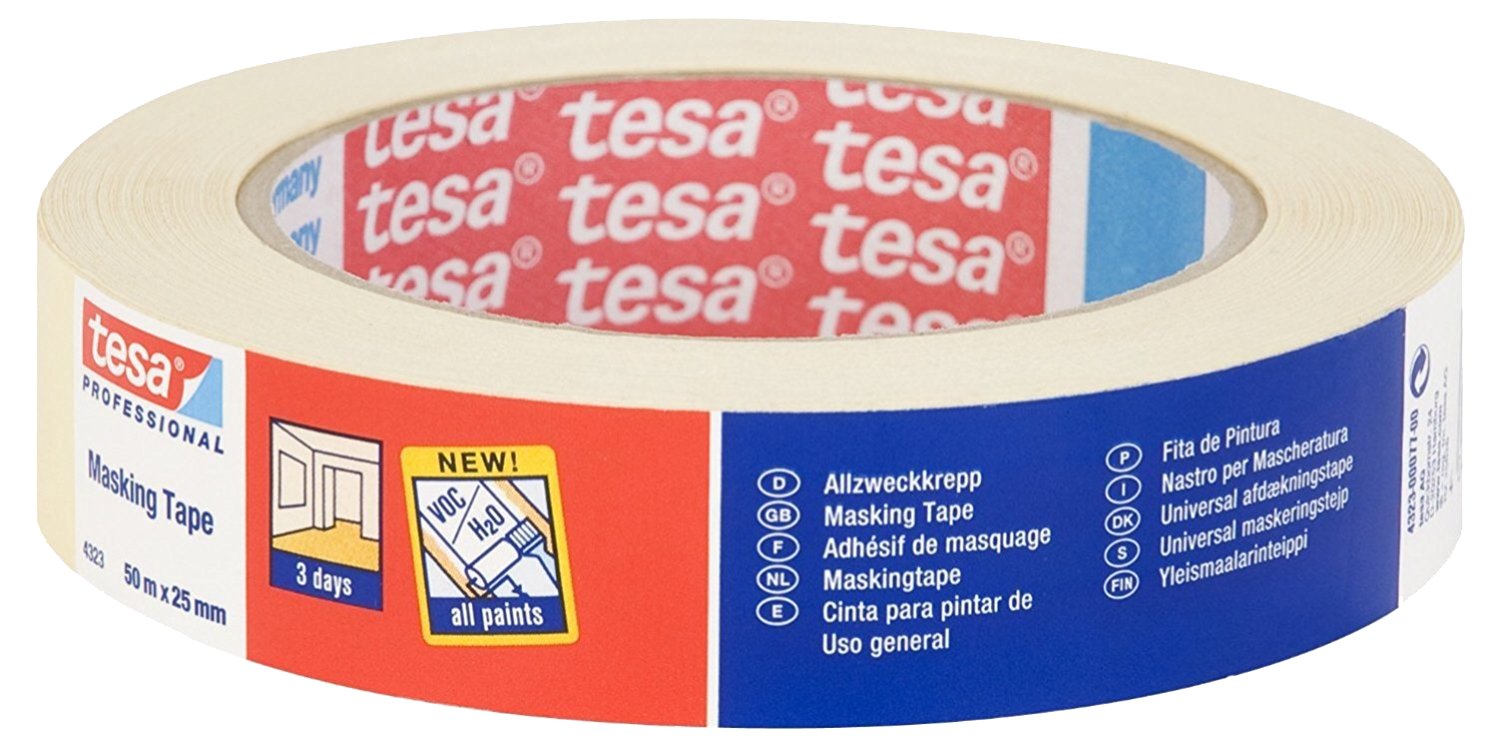 NASTRO PER MASCHERATURE PROFESSIONALE '4323 mm 19x50 mt - 16 pezzi- TESA