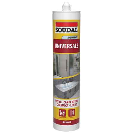 SILICONE UNIVERSALE SOUDAL 280 ml - Trasparente - SOUDAL