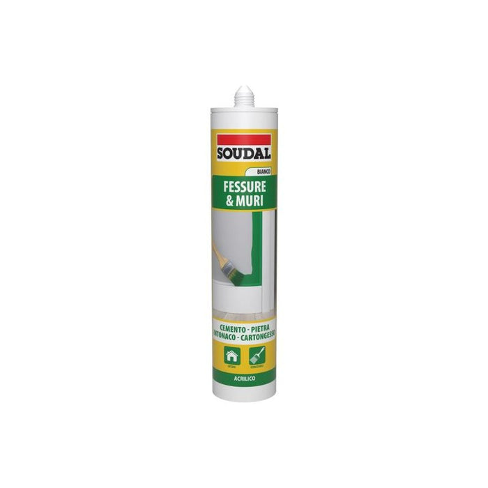 SILICONE ACRILICO 'TURBO' SOUDAL 300 ml - Bianco - SOUDAL